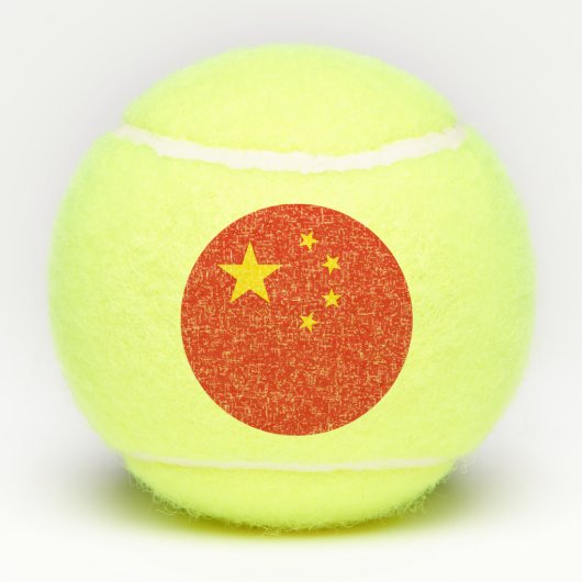 Patriottische Tennis Ball met vlag van China Tennisballen (Achterkant)