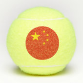 Patriottische Tennis Ball met vlag van China Tennisballen (Voorkant)