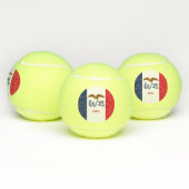Patriottische Tennis Ball met vlag van Iowa, Veren Tennisballen (Multi)