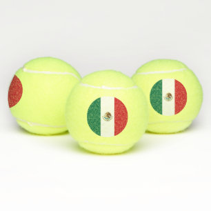 Patriottische Tennis Ball met vlag van Mexico Tennisballen