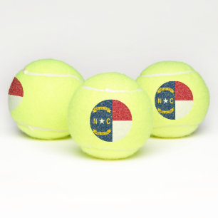 Patriottische Tennis Ball met vlag van North Carol Tennisballen