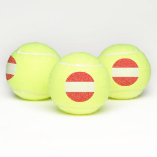 Patriottische Tennis Ball met vlag van Oostenrijk Tennisballen
