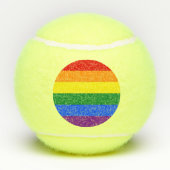 Patriottische Tennisbal met Pride Vlag van LGBT Tennisballen (Achterkant)