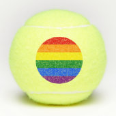 Patriottische Tennisbal met Pride Vlag van LGBT Tennisballen (Voorkant)