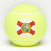 Patriottische Tennisbal met Vlag van Florida, Vere Tennisballen (Achterkant)