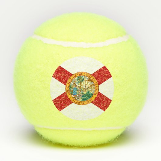 Patriottische Tennisbal met Vlag van Florida, Vere Tennisballen (Achterkant)