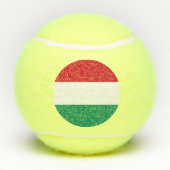 Patriottische tennisbal met vlag van Hongarije Tennisballen (Achterkant)