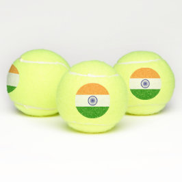 Patriottische tennisbal met vlag van India Tennisballen