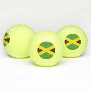 Patriottische tennisbal met vlag van Jamaica Tennisballen