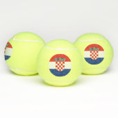 Patriottische tennisbal met vlag van Kroatië Tennisballen (Multi)