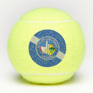 Patriottische Tennisbal met Vlag van Las Vegas, Ve Tennisballen