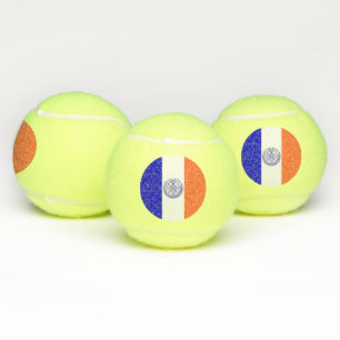 Patriottische tennisbal met vlag van New York City Tennisballen