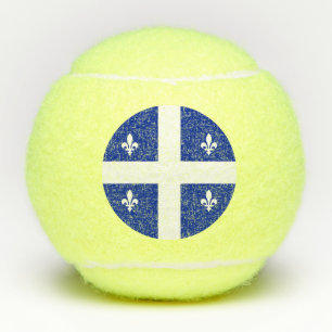 Patriottische tennisbal met vlag van Quebec, Canad Tennisballen