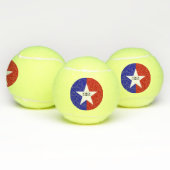 Patriottische tennisbal met vlag van San Antonio Tennisballen (Multi)
