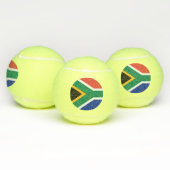 Patriottische tennisbal met vlag van Zuid-Afrika Tennisballen (Multi)