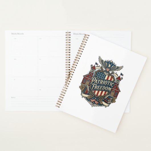 Patriottische Terug naar School Vector Grafische T Planner (Display)