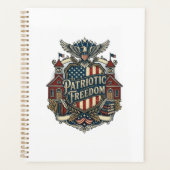 Patriottische Terug naar School Vector Grafische T Planner (Voorkant)