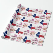 Patriottische TEXAS COWGIRL Besties Coquette Cadeaupapier (Uitgerold)