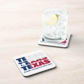 Patriottische TEXAS FLAG Friendship Bier Onderzetter (Rechterzijde)