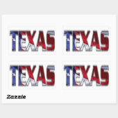 Patriottische Texas Rechthoekige Sticker (Vel)