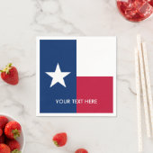 Patriottische Texas staat vlag aangepaste partij s Servet (Insitu)