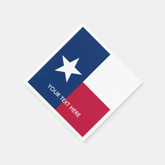 Patriottische Texas staat vlag aangepaste partij s Servet (Hoek)