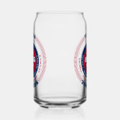 Patriottische Texas Typography Drinkware Set Blikvorm Glas (Rechts)