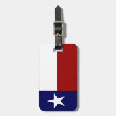 Patriottische Texas-vlag Bagagelabel (Voorkant verticaal)