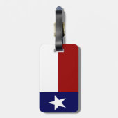 Patriottische Texas-vlag Bagagelabel (Achterkant verticaal)