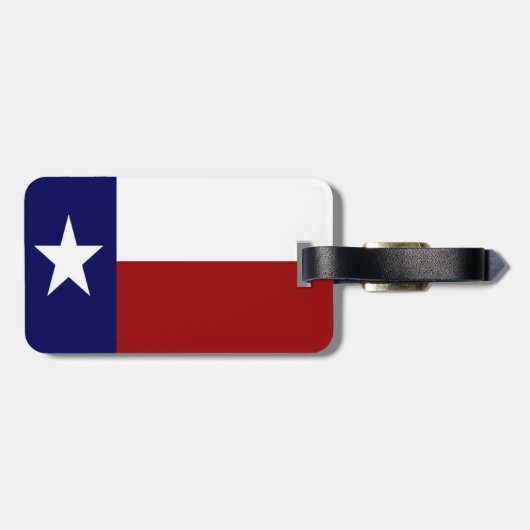 Patriottische Texas-vlag Bagagelabel (Achterkant horizontaal)