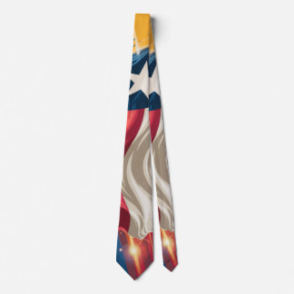 Patriottische Texas Vlag stropdas - rood, wit en b
