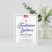 Patriottische Thaise Event American Flag Invitatio Briefkaart (Staand voorkant)