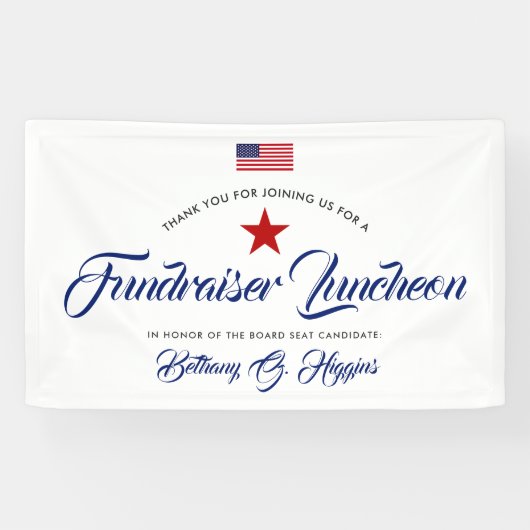 Patriottische Thaise Politieke Fundraiser Spandoek (Horizontaal)