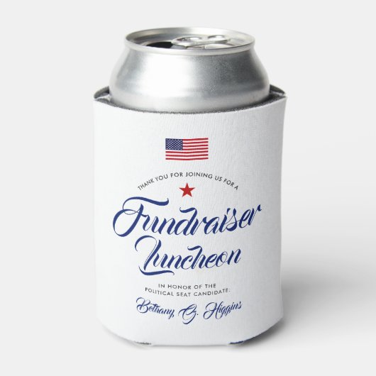 Patriottische Thaise Vlag Blikjeskoeler (Blikje Voorkant)