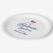 Patriottische Thaise Vlag Papieren Bordje (Gekanteld)