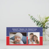 Patriottische thema foto - Instant Download optie Feestdagenkaart (Staand voorkant)