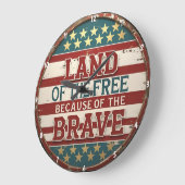 Patriottische thema inspirerende citaat Amerikaans Grote Klok (Hoek)