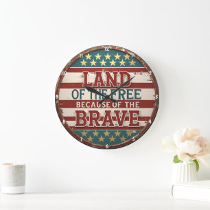Patriottische thema inspirerende citaat Amerikaans Grote Klok