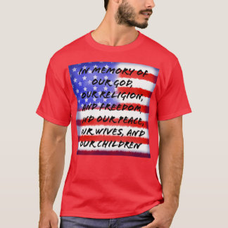 Patriottische titel van de vrijheid t-shirt