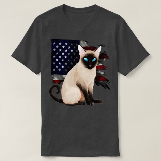 Patriottische Tonkinese kat T-shirt (Design voorkant)