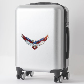 Patriottische Torenhoog Arend Grafisch – Rood Wit Sticker