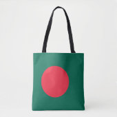 Patriottische Tote Bag met de vlag van Bangladesh (Voorkant)