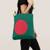 Patriottische Tote Bag met de vlag van Bangladesh (Dichtbij)