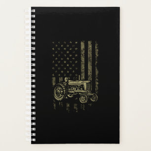 Patriottische tractor American Flag Tractor Boerde Planner