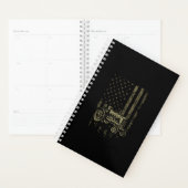Patriottische tractor American Flag Tractor Boerde Planner (Display)