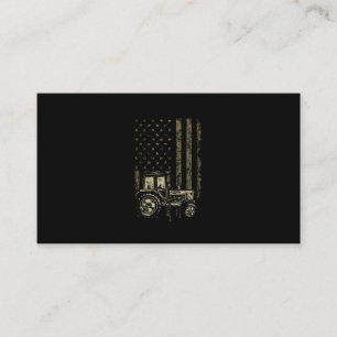 Patriottische tractor American Flag Tractor Boerde Visitekaartje