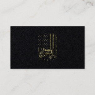 Patriottische tractor American Flag Tractor Boerde Visitekaartje