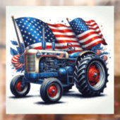 Patriottische tractorvensterklemming raamsticker (Vel 2)