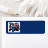 Patriottische trekker Adresetiketten Etiket (Insitu)