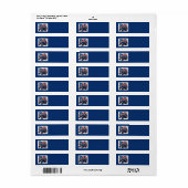 Patriottische trekker Adresetiketten Etiket (Full Sheet)